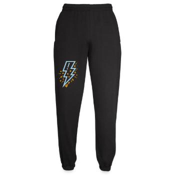 Blitz mit jungem und kraftvollem Stil - Unisex Jogginghose - Schwarz - Vorne - AI Model Female 172 light (172cm)
