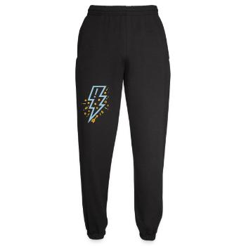 Un éclair au style jeune et vigoureux - Pantalon de jogging unisexe - noir - Devant - AI Model Female 172 light (172cm)