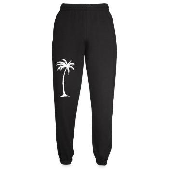 Tropischer Palmenbaum Silhouette - Unisex Jogginghose - Schwarz - Vorne - AI Model Female 172 light (172cm)