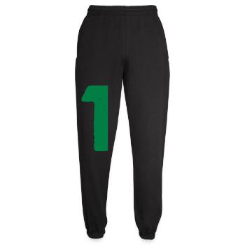 1 number - Unisex Joggers - black - Front - AI Model Female 172 light (172cm)