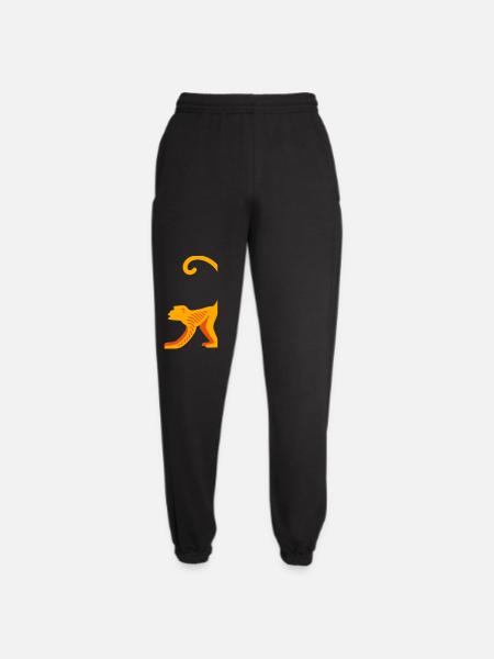 Orangutan line logo - Unisex Joggers - black