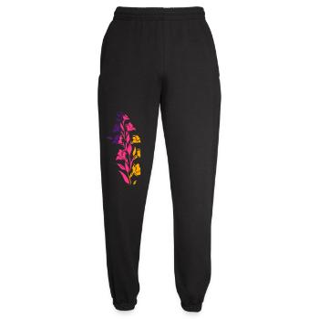 Colorful Floral Branch - Unisex Joggers - black - Front - AI Model Female 172 light (172cm)