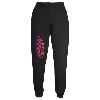 Colorful Floral Branch - Unisex Joggers - black - Front - AI Model Female 172 light (172cm)