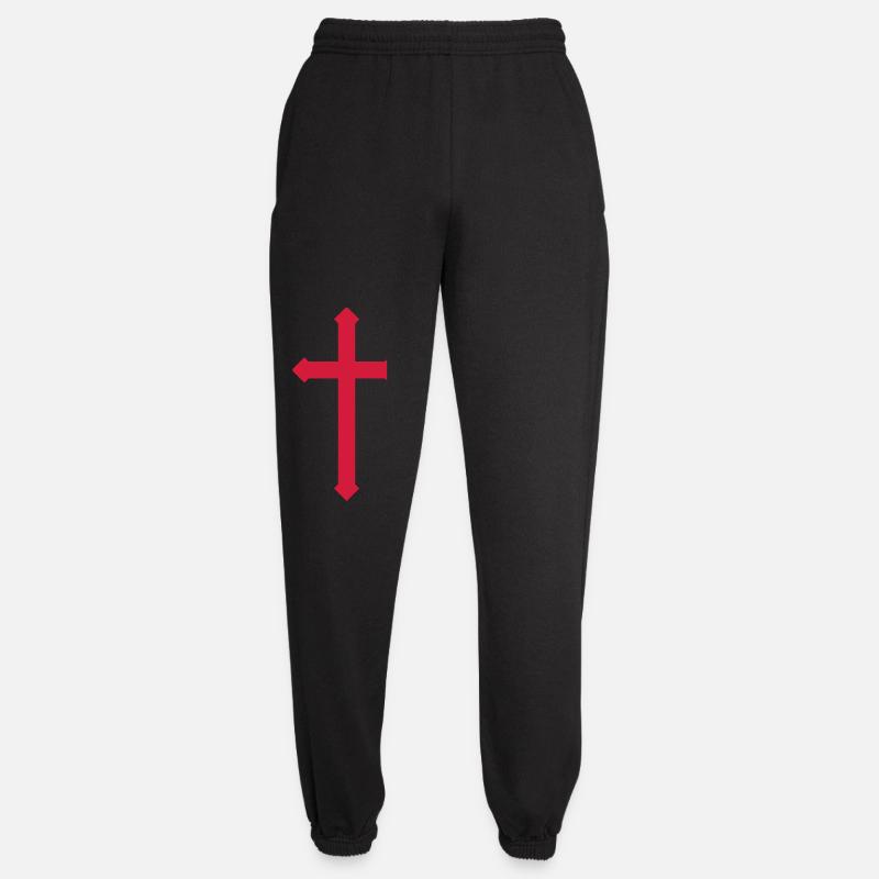 Croix - Pantalon de jogging unisexe - noir