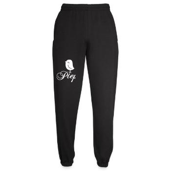 Spatz Piep – Piepmatz Vogel Cartoon Motiv - Unisex Jogginghose - Schwarz - Vorne - AI Model Female 172 light (172cm)