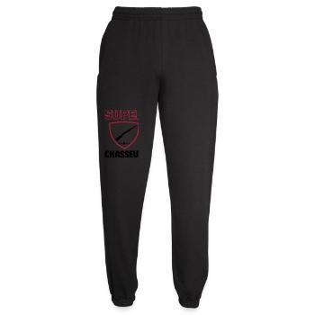 Super chasseur, fête des pères, noël - Pantalon de jogging unisexe - noir - Devant - AI Model Female 172 light (172cm)
