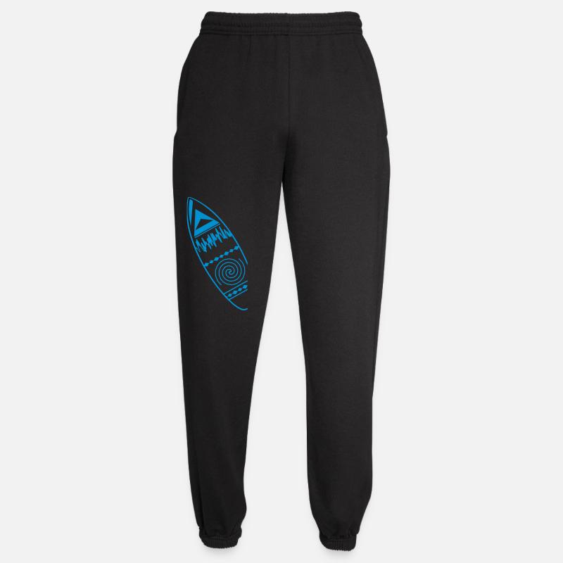 Surfboard Pattern - Unisex Joggers - black