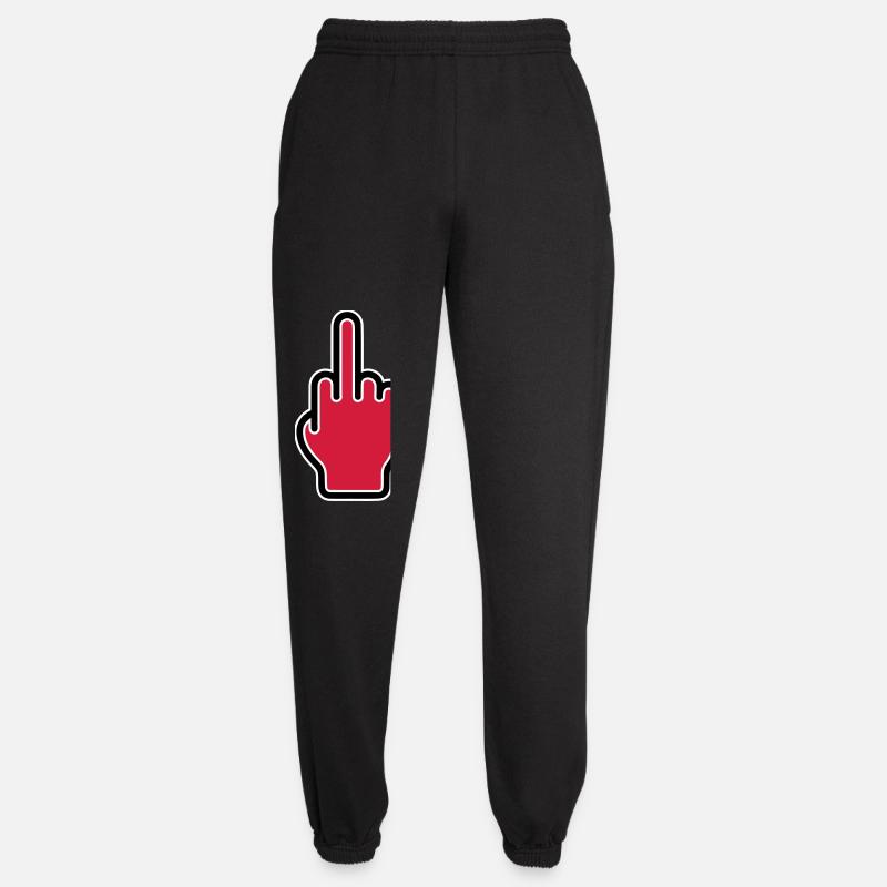 Middle finger icon - Unisex Joggers - black