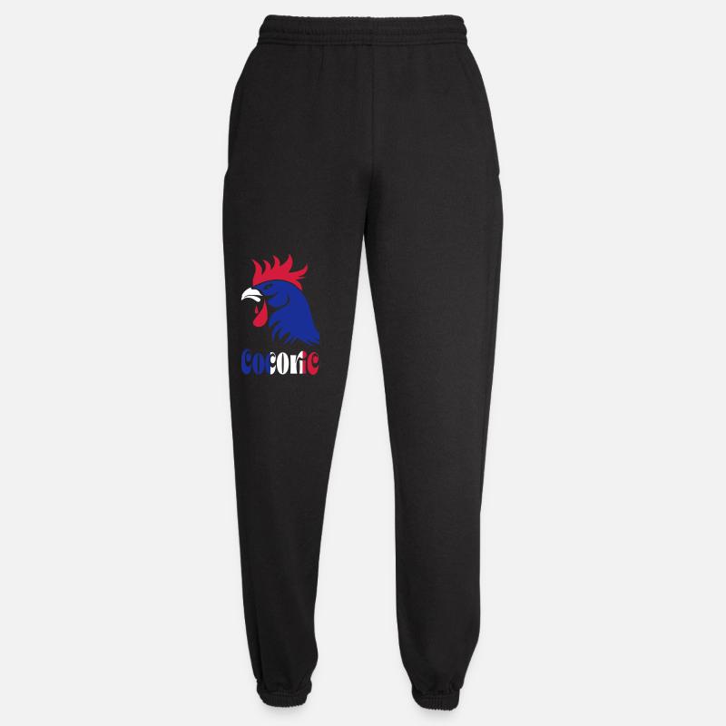 Rooster blue, white, red - Unisex Joggers - black