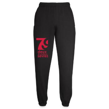 Stylish 79 Deux Deux Sèvres logo - Unisex Joggers - black - Front - AI Model Female 172 light (172cm)