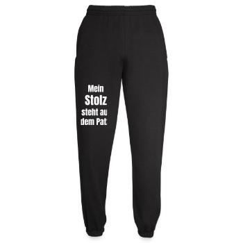 Mein Stolz steht auf dem Platz - Unisex Jogginghose - Schwarz - Vorne - AI Model Female 172 light (172cm)