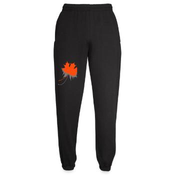 Maple leaf - Unisex Joggers - black - Front - AI Model Female 172 light (172cm)