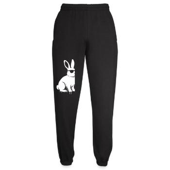Vecteur de Streetwear Bunny Graffiti - Pantalon de jogging unisexe - noir - Devant - AI Model Female 172 light (172cm)