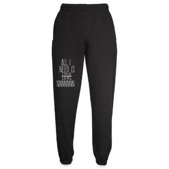 All I Need Is Love - Sarcastic Money White - Unisex Joggers - black - Front - AI Model Female 172 light (172cm)