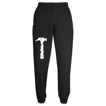 Hammer Tool Artisan Grunge Vector - Pantalon de jogging unisexe - noir - Devant - AI Model Female 172 light (172cm)