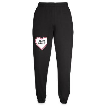 HerzTeam Brautdesign - Unisex Jogginghose - Schwarz - Vorne - AI Model Female 172 light (172cm)