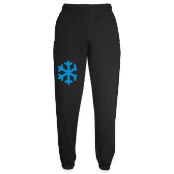 Winter Crystal Snowflake - Unisex Joggers - black - Front - AI Model Female 172 light (172cm)