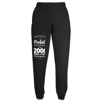 Born in 2006 – Not perfect but almost - Unisex Joggers - black - Front - AI Model Female 172 light (172cm)
