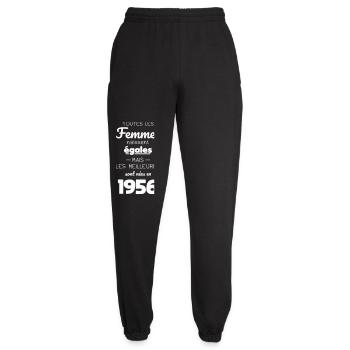 70 Jahre alt – Die Besten wurden 1956 geboren - Unisex Jogginghose - Schwarz - Vorne - AI Model Female 172 light (172cm)