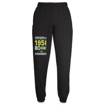 Original – 1956 – 70 ans de conneries - Pantalon de jogging unisexe - noir - Devant - AI Model Female 172 light (172cm)