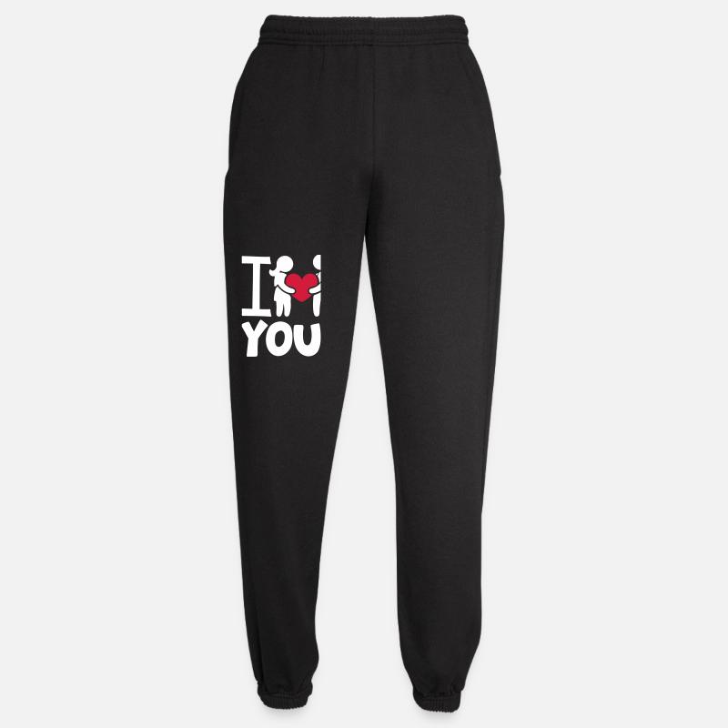 Je t’aime pour la Saint-Valentin - Pantalon de jogging unisexe - noir
