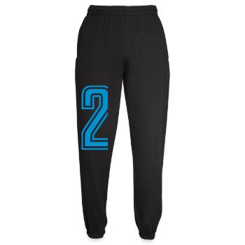 2 - Unisex Jogginghose - Schwarz - Vorne - AI Model Female 172 light (172cm)