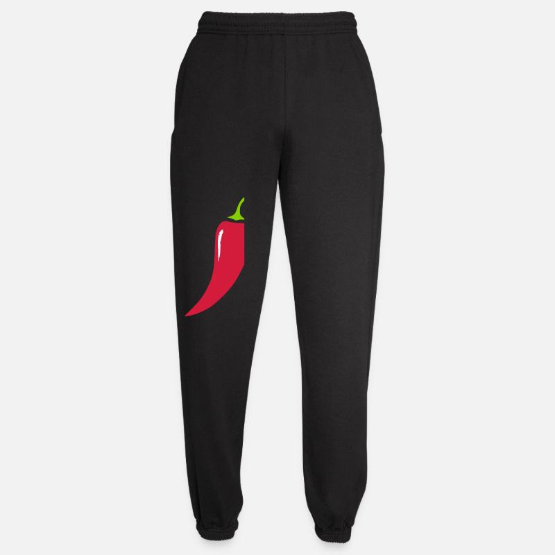 Rote Chili Schote Gemüse - Unisex Jogginghose - Schwarz