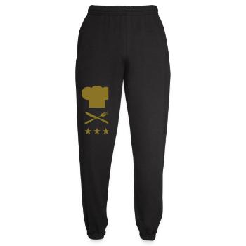 Chef - Cuisine - Cuisinier - Pantalon de jogging unisexe - noir - Devant - AI Model Female 172 light (172cm)