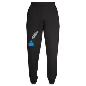 Schreibfeder Tinte Icon - Unisex Jogginghose - Schwarz - Vorne - AI Model Female 172 light (172cm)
