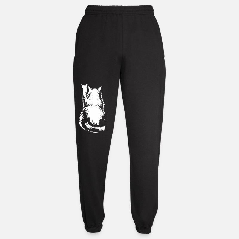 Rock Cat Back View – Devil Horns - Unisex Joggers - black