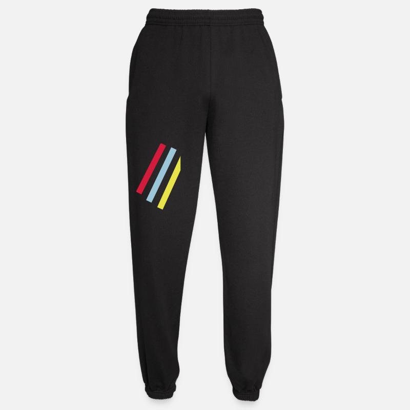 Stripes - Vector - Unisex Joggers - black