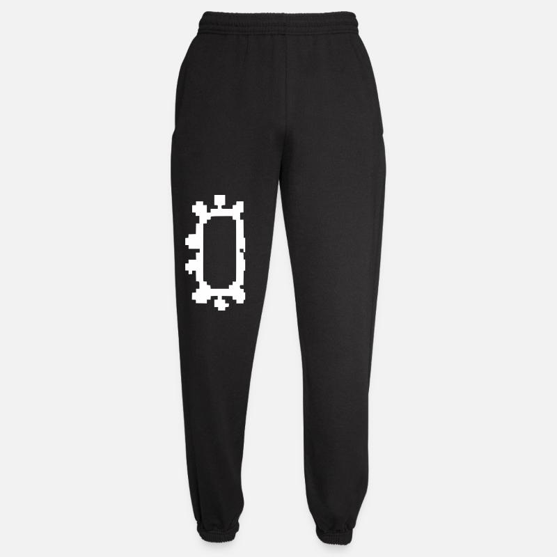 Pill Capsule Pixel Art Medicine - Unisex Joggers - black