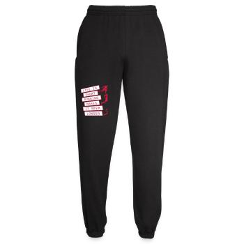 Life Is Short Running Makes It Seem Longer Lustig  - Unisex Jogginghose - Schwarz - Vorne - AI Model Female 172 light (172cm)