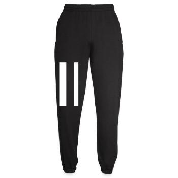 Panneau pause – design minimaliste moderne - Pantalon de jogging unisexe - noir - Devant - AI Model Female 172 light (172cm)