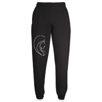 Elegant Woman Silhouette - Unisex Joggers - black - Front - AI Model Female 172 light (172cm)
