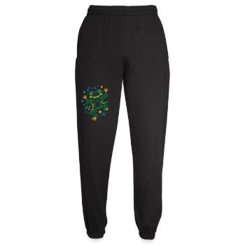 Tanzender Frosch mit Musik - Unisex Jogginghose - Schwarz - Vorne - AI Model Female 172 light (172cm)