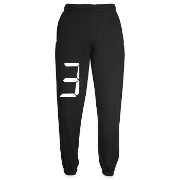 digitale_zahl_3 - Unisex Jogginghose - Schwarz - Vorne - AI Model Female 172 light (172cm)