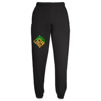 Be Nice Or Leave Funny Statement Attitude Saying - Unisex Joggers - black - Front - AI Model Female 172 light (172cm)