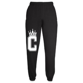Buchstabe C - Unisex Jogginghose - Schwarz - Vorne - AI Model Female 172 light (172cm)