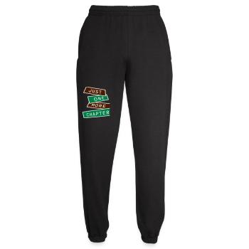 Just One More Chapter Lustig Bücherwurm Lesen Cool - Unisex Jogginghose - Schwarz - Vorne - AI Model Female 172 light (172cm)