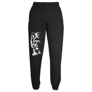 German Shepherd "Black Edition" - Unisex Joggers - black - Front - AI Model Female 172 light (172cm)