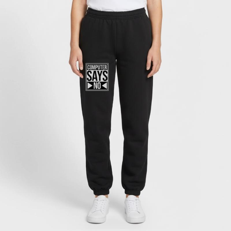 L’ordinateur dit pas de technique drôle de nerd programmeur Pantalon de jogging unisexe