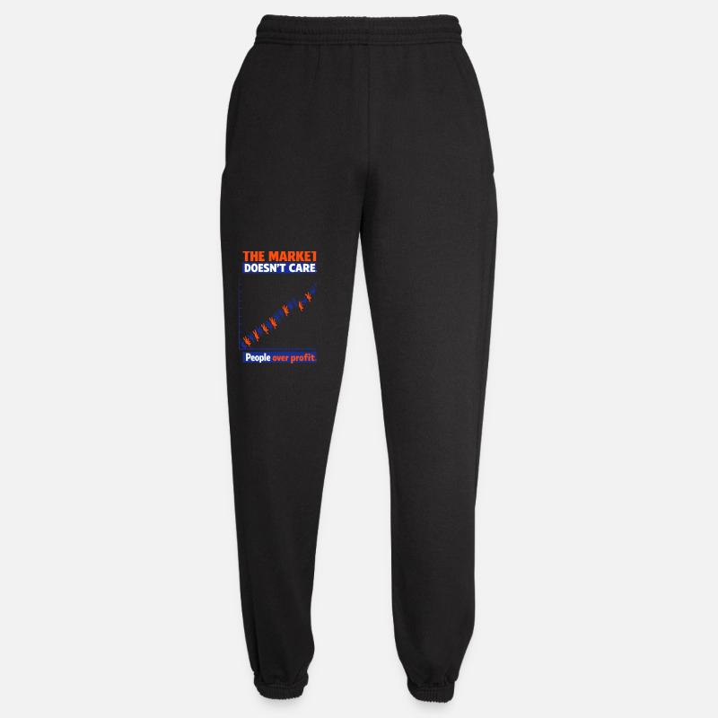 Menschen vor Profit Grafik - Unisex Jogginghose - Schwarz