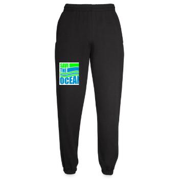 Save The Ocean Ocean Activism Environment Statement - Unisex Joggers - black - Front - AI Model Female 172 light (172cm)