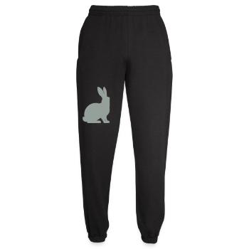 Rabbit Silhouette - Unisex Joggers - black - Front - AI Model Female 172 light (172cm)