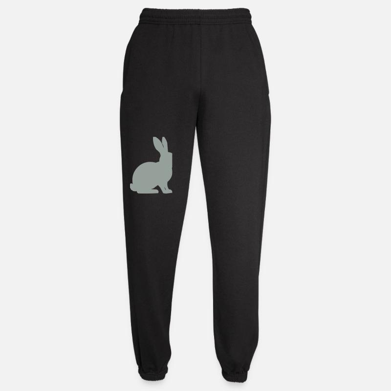 Kaninchen Silhouette - Unisex Jogginghose - Schwarz
