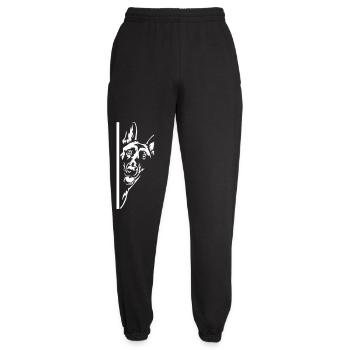 Malinois Kopf "Black Edition" - Unisex Jogginghose - Schwarz - Vorne - AI Model Female 172 light (172cm)