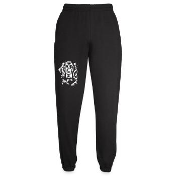 Irish Setter Kopf "Black Edition" - Unisex Jogginghose - Schwarz - Vorne - AI Model Female 172 light (172cm)