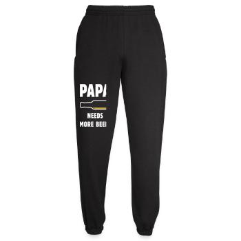 Papa Needs More Beer! (Vater Papi Bier / NEG 2C) - Unisex Jogginghose - Schwarz - Vorne - AI Model Female 172 light (172cm)