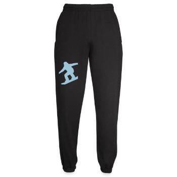 Neon-Snowboarder-Silhouette - Unisex Jogginghose - Schwarz - Vorne - AI Model Female 172 light (172cm)